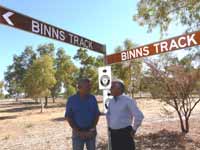 The naming of Binns Track with Mr. Binns the man it's named after.