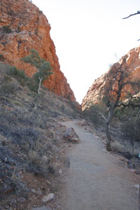 Walking track into Simpsons Gap - Simpsons Gap West Macdonnell near Alice Springs - Courtesy of the M Hutchinson collection to Central Australia visit.