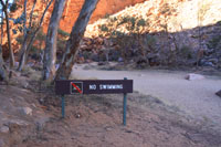 Dry creek bed  at Simpsons Gap West Macdonnell near Alice Springs - Courtesy of the M Hutchinson collection to Central Australia visit.