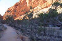 Simpsons Gap walking track Simpsons Gap West Macdonnell near Alice Springs - Courtesy of the M Hutchinson collection to Central Australia visit.