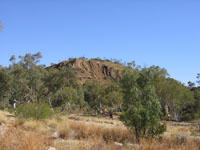 Ellery Creek  hilly outcrop