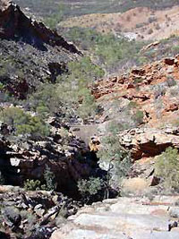 Serpentine Chalet - looking down at the dam [©Parks and Wildlife Service NT