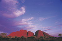 Kata Tjuta at Uluru - Ayers Rock courtesy of Tourism NT for the promotion of travel to Uluru
