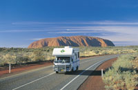 Uluru  previously known as Ayers Rock  -for the promtion of Aboriginal Cutlural tourism - we do not recommend the climbing of the rock at this site