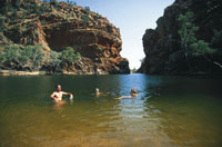 Ellery Creek Big Hole courtesy of Tourism NT for the promotion of travel to Northern Territory