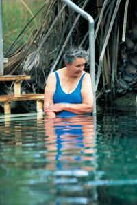 Swimming at the thermal pools