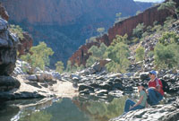 Ormiston Gorge - West MacDonnell ranges travel guide and tours courtesy of Northern Territory Tourism