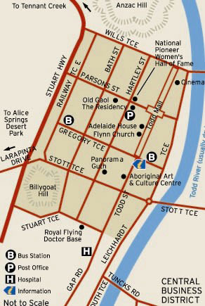 Map of Alice Springs