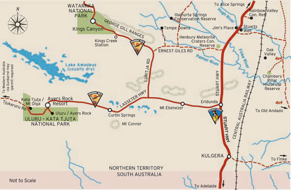 Macdonnell Ranges Map